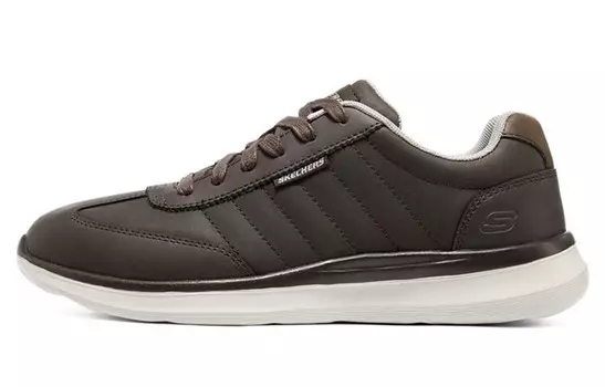 Delson 2.0 Кроссовки для мужчин с низким верхом, шоколадного цвета Skechers