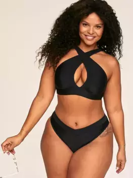 Деми-бикини с плавками Adore Me, черный
