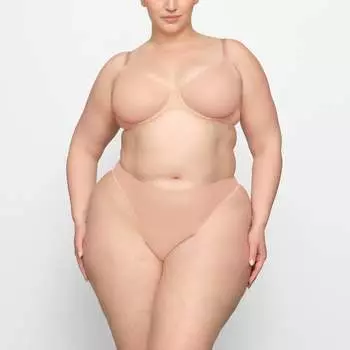 Деми бюстгальтер без подкладки SKIMS, цвет mica