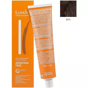 Деми-интенсивная краска 5/71 Светло-коричневый Коричневый пепел, в упаковке 1 шт., Londa