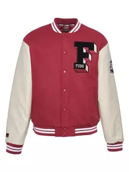 Демисезонная куртка FUBU, цвет dark red/creme/black