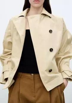 Демисезонная куртка JULIA Mango, песочный