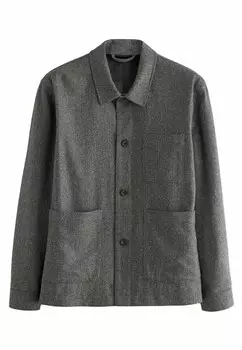 Демисезонная куртка NOVA FIDES ITALIAN HERRINGBONE CHORE REGULAR FIT Next, серый