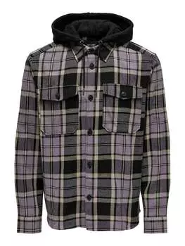 Демисезонная куртка ONLY, цвет schwarz/lila