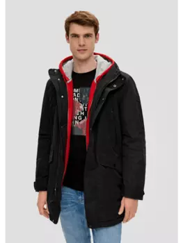 Демисезонная куртка s.Oliver, черный