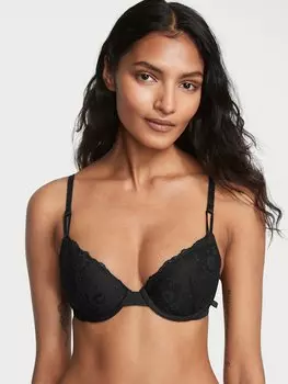 Демисезонный бюстгальтер на легкой подкладке Victoria's Secret, черный