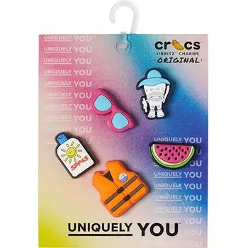 День на озере Джиббитс — набор из 5 штук Crocs, цвет Lake