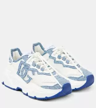 Денимовые кроссовки Daymaster Dolce&Gabbana, Bianco/Panna
