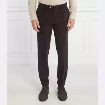 Denz брюки узкого кроя с подворотами Oscar Jacobson, коричневый