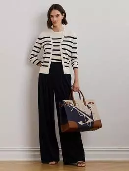 Дензел полоску хлопок кардиган Ralph Lauren, цвет Cream/Navy