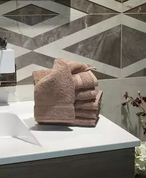 Дензи 12 шт. Набор мочалок Linum Home, коричневый