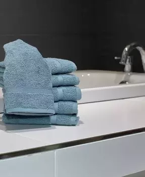 Дензи 12 шт. Набор мочалок Linum Home, синий