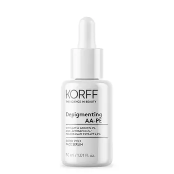 Депигментирующая сыворотка для лица depigmenting aa-pe face serum Korff, 30 мл