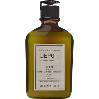 Depot № 606 Спортивный шампунь для волос и тела, 250 мл, Depot The Male Tools