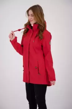 DEPROC Active softshell пальто "PEAK BREEZE WOMEN", также доступно в больших размерах, красный