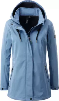 DEPROC Активная куртка из софтшелла "WILKIE PEAK WOMEN" со съемным капюшоном Deproc Active, голубой