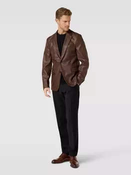 Дерби из телячьей кожи модель "Сабля" Lloyd, коньячный цвет