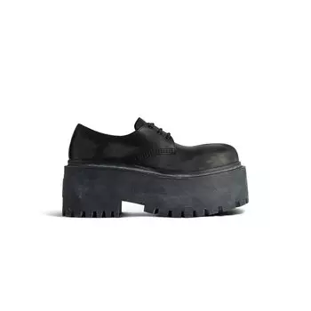 Дерби ударной платформы BALENCIAGA, черный