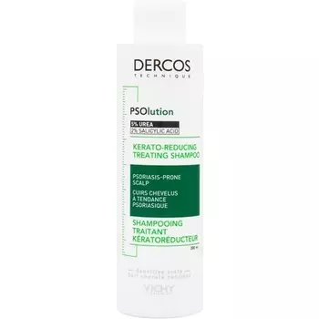 Dercos Psolution Kerator-Reducing Лечебный Шампунь для Кожи Головы, Склонной К Псориазу Vichy