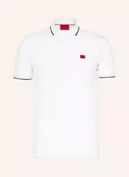 Deresino slim fit рубашка-поло из пике Hugo, белый