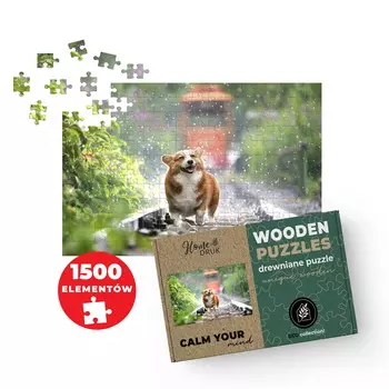 ДЕРЕВЯННЫЙ ФОТОПАЗЛ из ВАШЕГО ФОТО В ПОДАРОК 1500 деталей 60х40см HOME DRUK