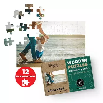 ДЕРЕВЯННЫЙ ФОТОПАЗЛ из ВАШЕГО ФОТО В ПОДАРОК 12 штук 60х40см HOME DRUK