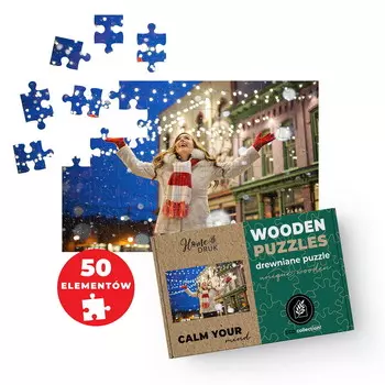 ДЕРЕВЯННЫЙ ФОТОПАЗЛ из ВАШЕГО ФОТО В ПОДАРОК 50 штук 45х30 см HOME DRUK