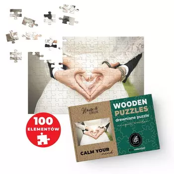 ДЕРЕВЯННЫЙ ФОТОПАЗЛ из ВАШЕГО ФОТО В ПОДАРОК 100 штук 60х40см HOME DRUK