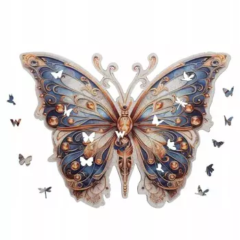 ДЕРЕВЯННЫЙ ПАЗЛ БОЛЬШАЯ БАБОЧКА 300 деталей сложный пазл XXL Wood You Do