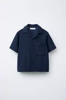 Деревенская рубашка ZARA, синий