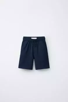 Деревенские махровые шорты-бермуды ZARA, синий