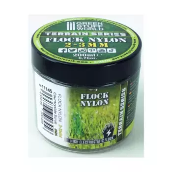 Деревенский скраб толщиной 2-3 мм - 200 мл, Terrain - Flock Nylon - 3mm & Under (Green Stuff World)