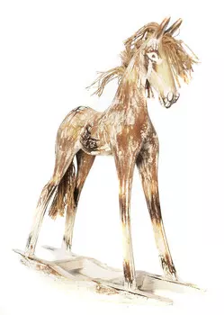 Деревянная фигурка лошадки-качалки, декоративное уникальное украшение Jakarta