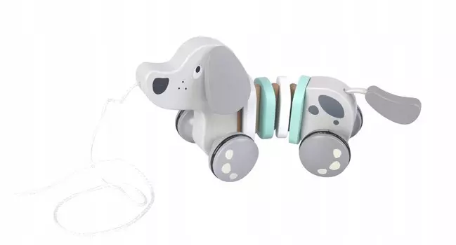 Деревянная игрушка на веревочке Собака 4iQ 4iQ Group