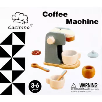 Деревянная кофемашина + аксессуары Mega Creative