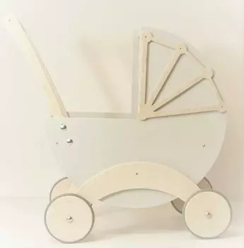 Деревянная кукольная коляска Majsternia Zabawek