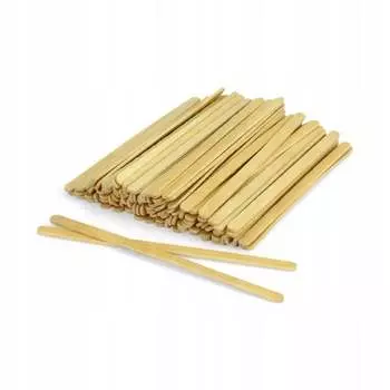 Деревянная лопаточка для воска, маленькая, 100 шт. AlleNaznokcie, AllePaznokcie