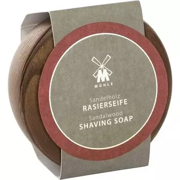 Деревянная миска MHLE с мылом для бритья, 65 г сандалового дерева M Mhle
