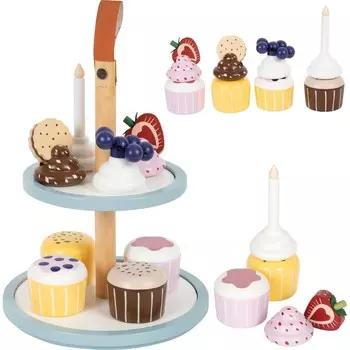 Деревянная подставка для торта Магнит для кексов Поднос для маффинов Витрина Кондитерский магазин small foot