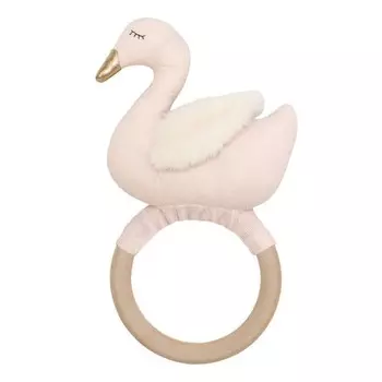 Деревянная погремушка-прорезыватель-лебедь Джабадабадо JaBaDaBaDo