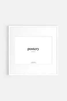 Деревянная рамка для фотографий Postery, 50x50 см, белый