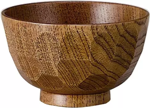 Деревянная тарелка для супа из черепахового зерна (импорт из Японии) Ishida