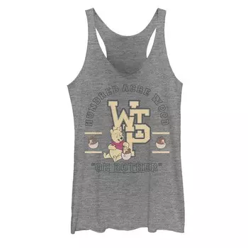 Деревянная университетская майка Disney's Winnie The Pooh Hundred Acre для юниоров Licensed Character, цвет Gray Heather