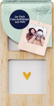 Деревянная вешалка для фотографий на 2 картины в упаковке 2 шт. Paradies