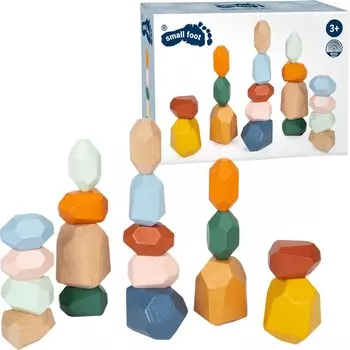 Деревянные балансировочные камни - кубики Монтессори. small foot