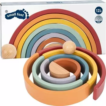 Деревянные блоки Rainbow Montessori Safari из 9 элементов Inna marka
