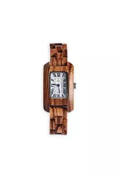 Деревянные часы ручной работы из клена The Sustainable Watch Company, коричневый