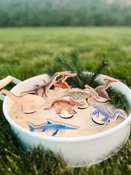 Деревянные фигурки динозавров Inna marka