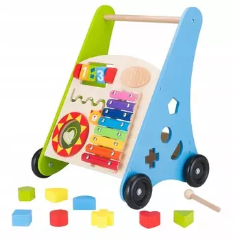 Деревянные ходунки, обучающий плюшевый мишка, от 4iQ 4iQ Group