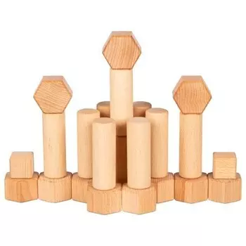 Деревянные кубики для детей, 75 штук, гоки - набор деревянных кубиков для ребенка 6 лет. Goki